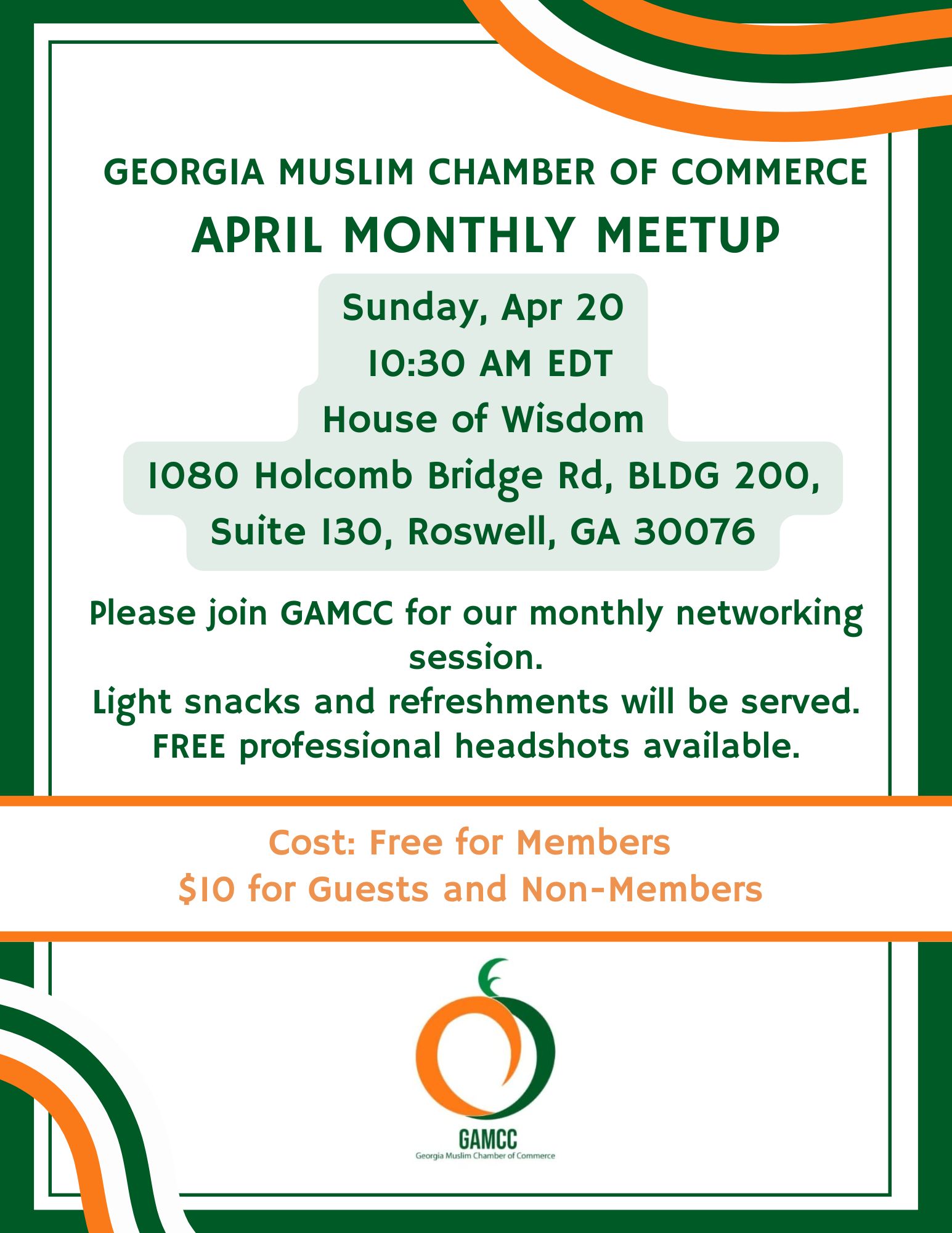 GAMCC April Networking Event
